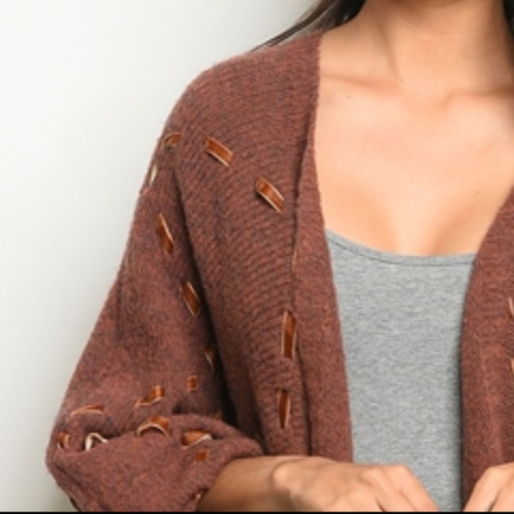 RIBBON CARDIGAN (wool) - Picture 3 of 4